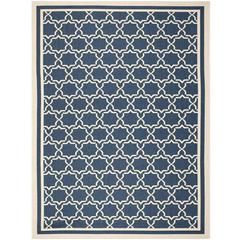 COURTYARD, NAVY / BEIGE, 8' X 11', Area Rug, CY6916-268-8
