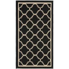 COURTYARD, BLACK / BEIGE, 2' X 3'-7", Area Rug, CY6918-226-2