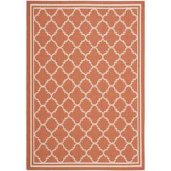 COURTYARD, TERRACOTTA / BONE, 4' X 5'-7", Area Rug, CY6918-241-4