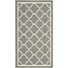 COURTYARD, ANTHRACITE / BEIGE, 2' X 3'-7", Area Rug, CY6918-246-2