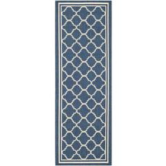 COURTYARD, NAVY / BEIGE, 2'-3" X 10', Area Rug, CY6918-268-210