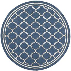 COURTYARD, NAVY / BEIGE, 4' X 4' Round, Area Rug, CY6918-268-4R
