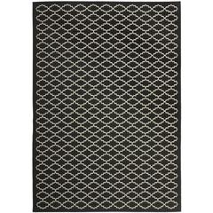 COURTYARD, BLACK / BEIGE, 5'-3" X 7'-7", Area Rug, CY6919-226-5