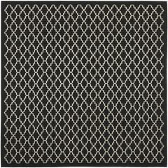 COURTYARD, BLACK / BEIGE, 5'-3" X 5'-3" Square, Area Rug, CY6919-226-5SQ