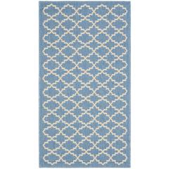 COURTYARD, BLUE / BEIGE, 2' X 3'-7", Area Rug, CY6919-243-2