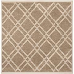 COURTYARD, BROWN / BONE, 7'-10" X 7'-10" Square, Area Rug, CY6923-242-8SQ