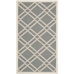 COURTYARD, ANTHRACITE / BEIGE, 2' X 3'-7", Area Rug, CY6923-246-2