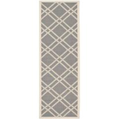 COURTYARD, ANTHRACITE / BEIGE, 2'-3" X 10', Area Rug, CY6923-246-210