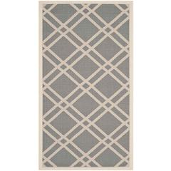 COURTYARD, ANTHRACITE / BEIGE, 2'-7" X 5', Area Rug, CY6923-246-3