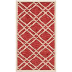 COURTYARD, RED / BONE, 2' X 3'-7", Area Rug, CY6923-248-2