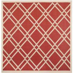 COURTYARD, RED / BONE, 7'-10" X 7'-10" Square, Area Rug, CY6923-248-8SQ