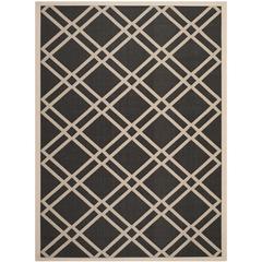 COURTYARD, BLACK / BEIGE, 8' X 11', Area Rug, CY6923-266-8