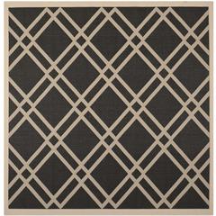 COURTYARD, BLACK / BEIGE, 7'-10" X 7'-10" Square, Area Rug, CY6923-266-8SQ