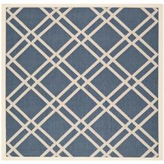 COURTYARD, NAVY / BEIGE, 4' X 4' Square, Area Rug, CY6923-268-4SQ
