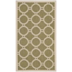COURTYARD, GREEN / BEIGE, 2' X 3'-7", Area Rug, CY6924-244-2