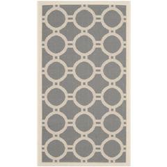 COURTYARD, ANTHRACITE / BEIGE, 2' X 3'-7", Area Rug, CY6924-246-2