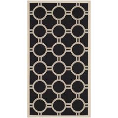 COURTYARD, BLACK / BEIGE, 2'-7" X 5', Area Rug, CY6924-266-3