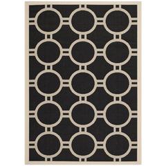 COURTYARD, BLACK / BEIGE, 4' X 5'-7", Area Rug, CY6924-266-4