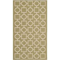 COURTYARD, GREEN / BEIGE, 2' X 3'-7", Area Rug, CY6925-244-2