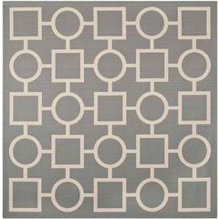 COURTYARD, ANTHRACITE / BEIGE, 7'-10" X 7'-10" Square, Area Rug, CY6925-246-8SQ