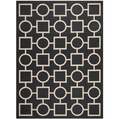 COURTYARD, BLACK / BEIGE, 5'-3" X 7'-7", Area Rug, CY6925-266-5