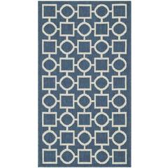 COURTYARD, NAVY / BEIGE, 2'-7" X 5', Area Rug, CY6925-268-3