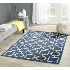 COURTYARD, NAVY / BEIGE, 4' X 5'-7", Area Rug, CY6925-268-4
