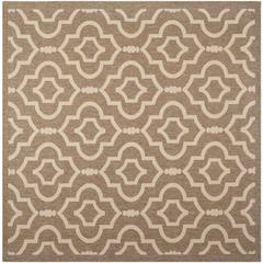COURTYARD, BROWN / BONE, 7'-10" X 7'-10" Square, Area Rug, CY6926-242-8SQ