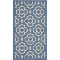 COURTYARD, BLUE / BEIGE, 2' X 3'-7", Area Rug, CY6926-243-2