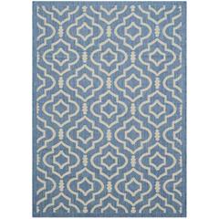 COURTYARD, BLUE / BEIGE, 4' X 5'-7", Area Rug, CY6926-243-4