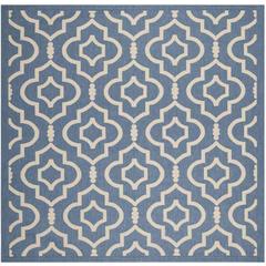 COURTYARD, BLUE / BEIGE, 7'-10" X 7'-10" Square, Area Rug, CY6926-243-8SQ