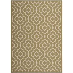 COURTYARD, GREEN / BEIGE, 4' X 5'-7", Area Rug, CY6926-244-4