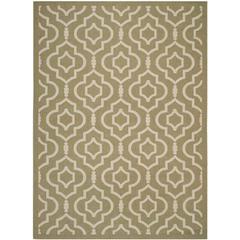 COURTYARD, GREEN / BEIGE, 8' X 11', Area Rug, CY6926-244-8