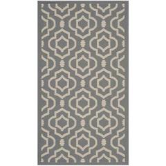 COURTYARD, ANTHRACITE / BEIGE, 2'-7" X 5', Area Rug, CY6926-246-3