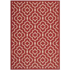 COURTYARD, RED / BONE, 4' X 5'-7", Area Rug, CY6926-248-4