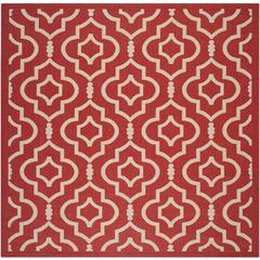 COURTYARD, RED / BONE, 7'-10" X 7'-10" Square, Area Rug, CY6926-248-8SQ