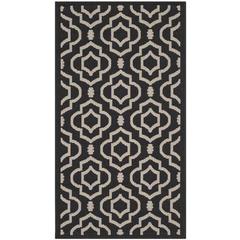 COURTYARD, BLACK / BEIGE, 2'-7" X 5', Area Rug, CY6926-266-3