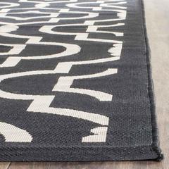 COURTYARD, BLACK / BEIGE, 9' X 12', Area Rug, CY6926-266-9