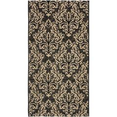 COURTYARD, BLACK / CREME, 2'-7" X 5', Area Rug, CY6930-26-3