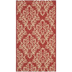 COURTYARD, RED / CREME, 2' X 3'-7", Area Rug, CY6930-28-2