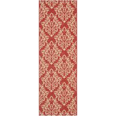 COURTYARD, RED / CREME, 2'-3" X 10', Area Rug, CY6930-28-210