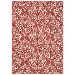COURTYARD, RED / CREME, 4' X 5'-7", Area Rug, CY6930-28-4