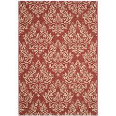 COURTYARD, RED / CREME, 5'-3" X 7'-7", Area Rug, CY6930-28-5