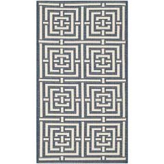 COURTYARD, NAVY / BEIGE, 2'-7" X 5', Area Rug, CY6937-268-3