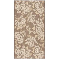 COURTYARD, LIGHT CHOCOLATE / CREAM, 2'-7" X 5', Area Rug