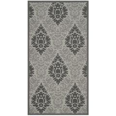 COURTYARD, LIGHT GREY / ANTHRACITE, 2'-7" X 5', Area Rug, CY7133-78A5-3
