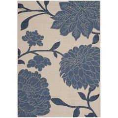 COURTYARD, BEIGE / BLUE, 4' X 5'-7", Area Rug, CY7321-233A25-4