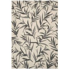 COURTYARD, BEIGE / ANTHRACITE, 6'-7" X 9'-6", Area Rug