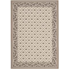 COURTYARD, BEIGE / DARK BEIG, 4' X 5'-7", Area Rug, CY7427-079A5-4
