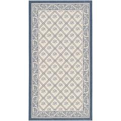COURTYARD, BEIGE / NAVY, 2'-7" X 5', Area Rug, CY7427-258A22-3